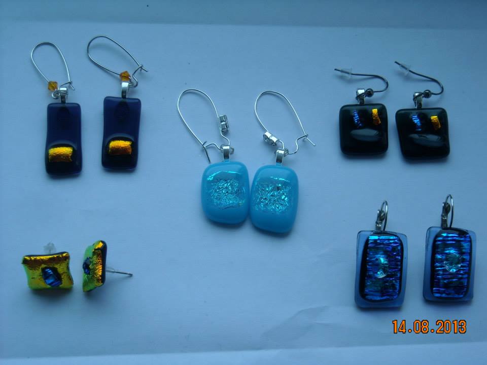 lasi korvikset Glass earrings