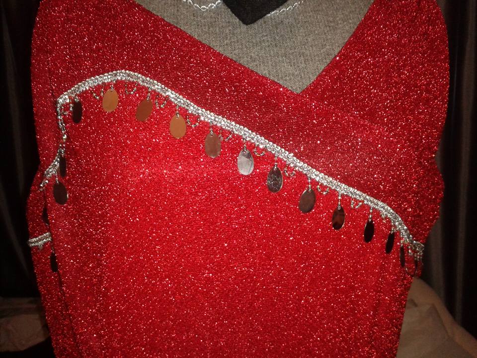mekon koriste Sewn dress and sequins