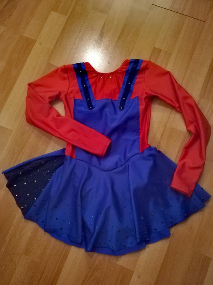 luistelupuku4 skating dress Mario bros