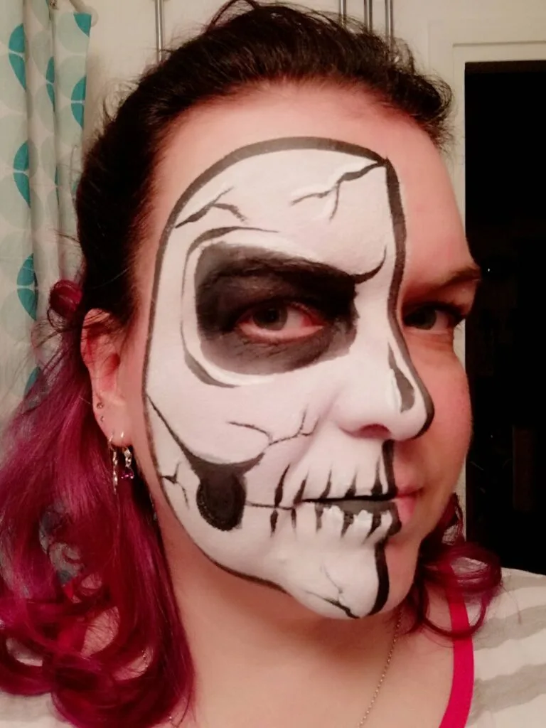 skull face painting