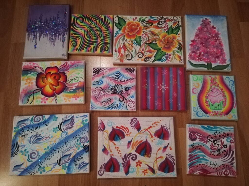 Kokoelma taulut1 painting collection