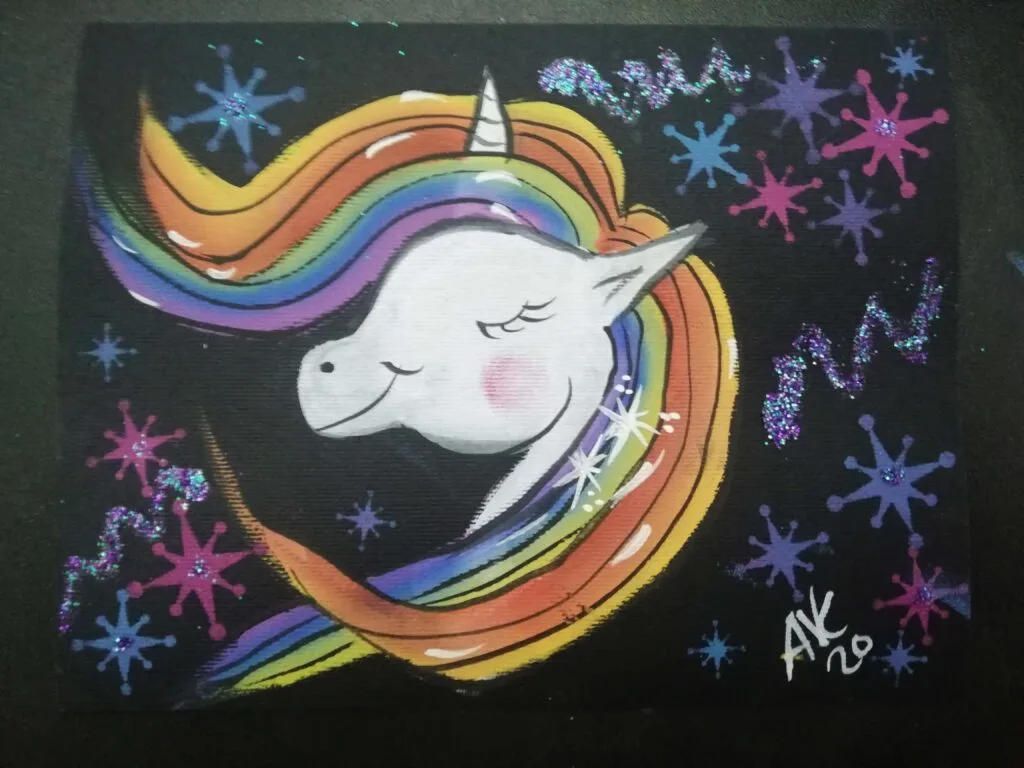 Unicorn card