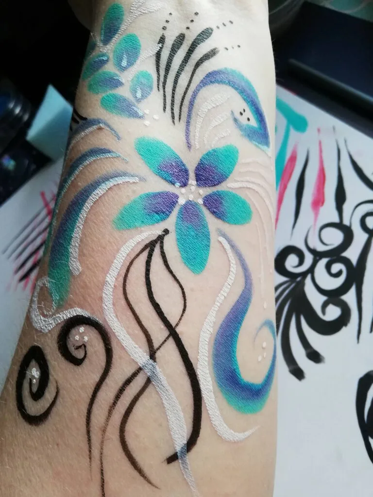 Bodyart flowers