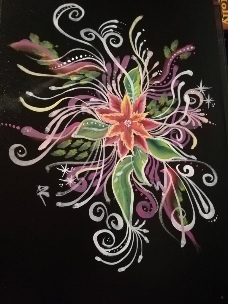 Kukat2 Flower painting