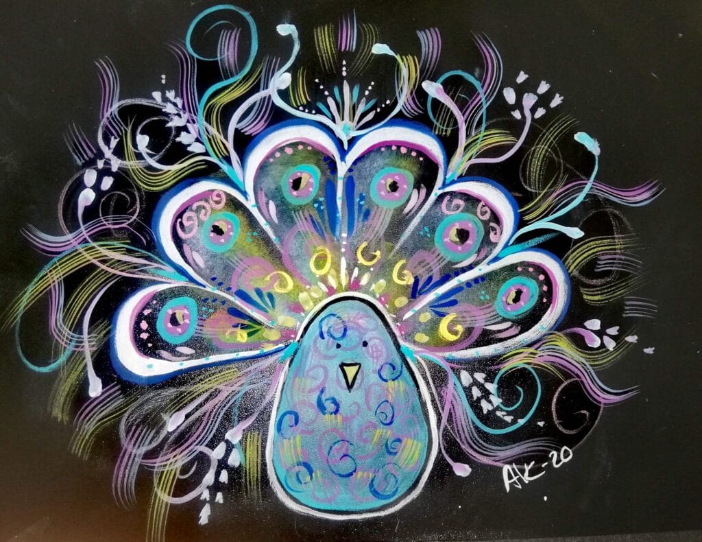 Peacock1 Peacock painting