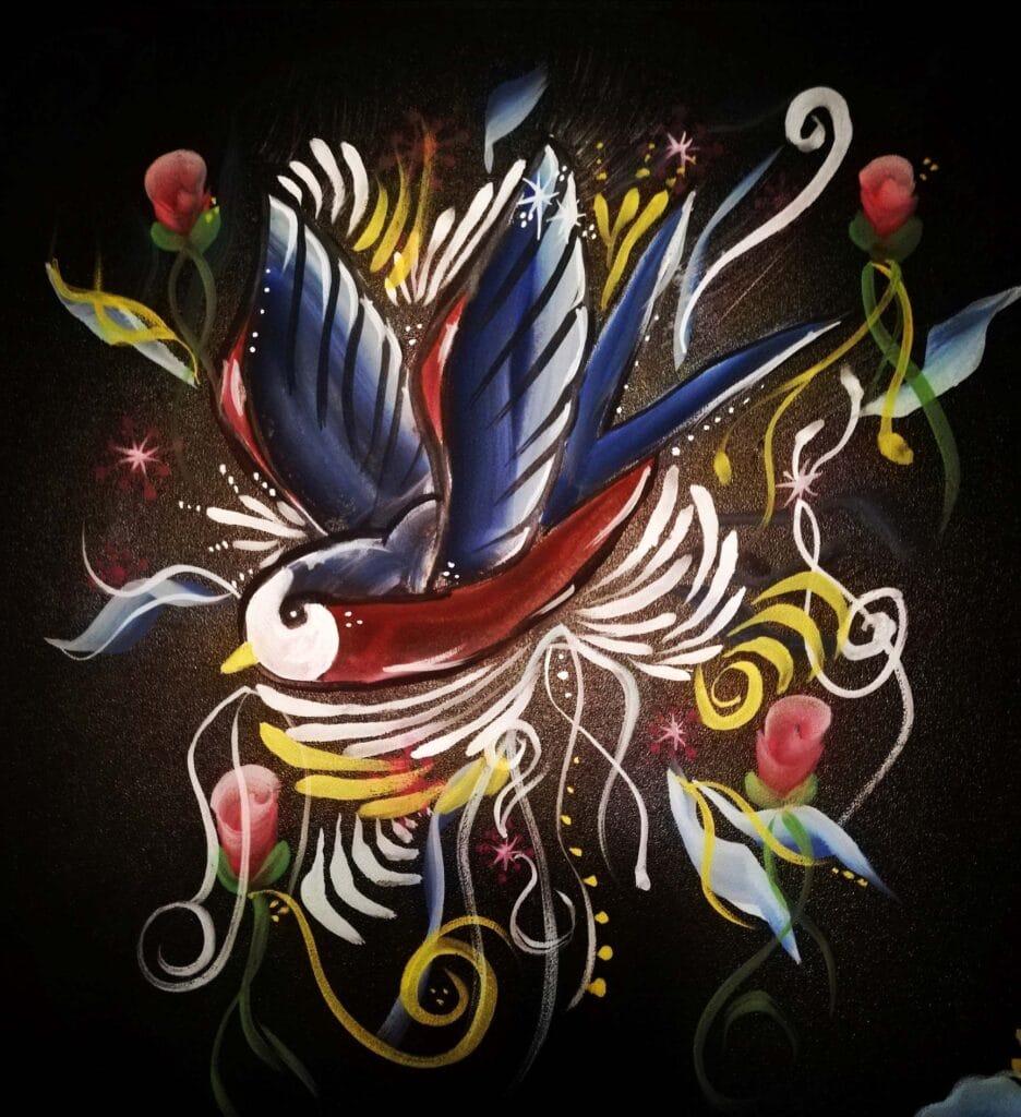 Tirppa1 Bird painting